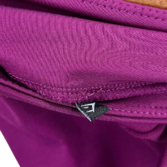 GYMSHARK Mesh Leggings Full Length in Maroon Size XS - Picture 7 of 7